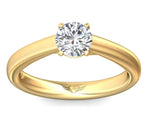 Martin Flyer 14k Yellow Gold Trellis Design Engagement Ring Setting