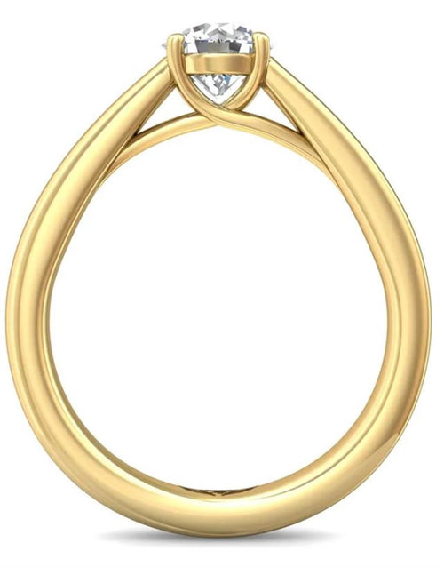 Martin Flyer 14k Yellow Gold Trellis Design Engagement Ring Setting