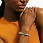 John Hardy Sterling Silver Turquoise Spear 50 Flex Cuff Bracelet
