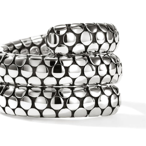 John Hardy Sterling Silver Dot Coil Fashion Ring