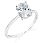 Davis Classics Solitaire Diamond Engagement Ring Setting in 14k White Gold