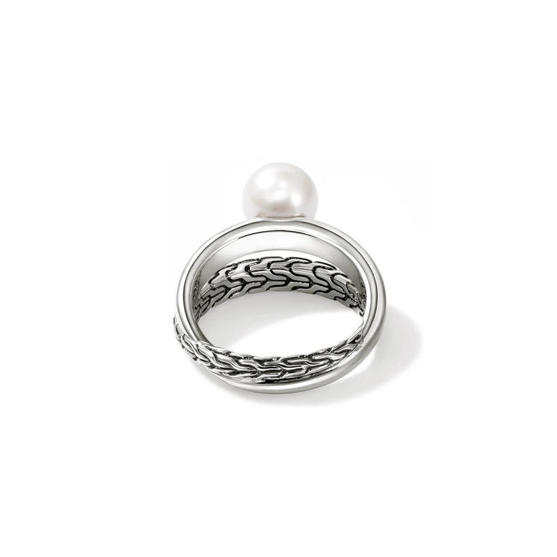 John Hardy Sterling Silver Essential Pearl Ring