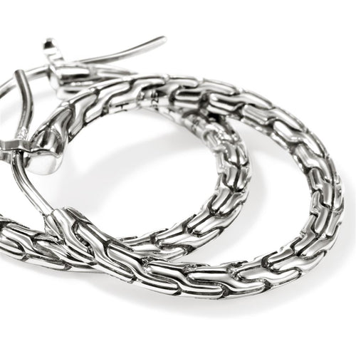 John Hardy Sterling Silver Essential Hoop Earrings