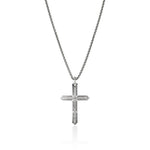 John Hardy Sterling Silver Icon Cross Pendant Necklace