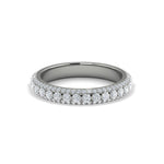 Vlora Women's 14k White Gold Stackable Multi Row Diamond Band