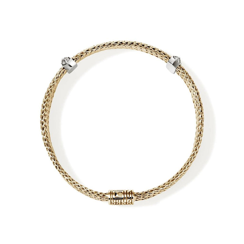 John Hardy 14k Yellow Gold Icon Link Diamond Bracelet
