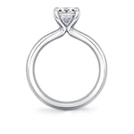 Sylvie 14k White Gold High Polish Solitaire Engagement Ring Setting