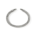 John Hardy Sterling Silver Spear 50 Collection Black Diamond Flex Cuff Bracelet