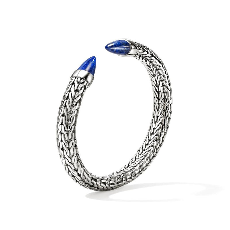 John Hardy Sterling Silver Lapis Lazuli Spear 50 Flex Cuff Bracelet