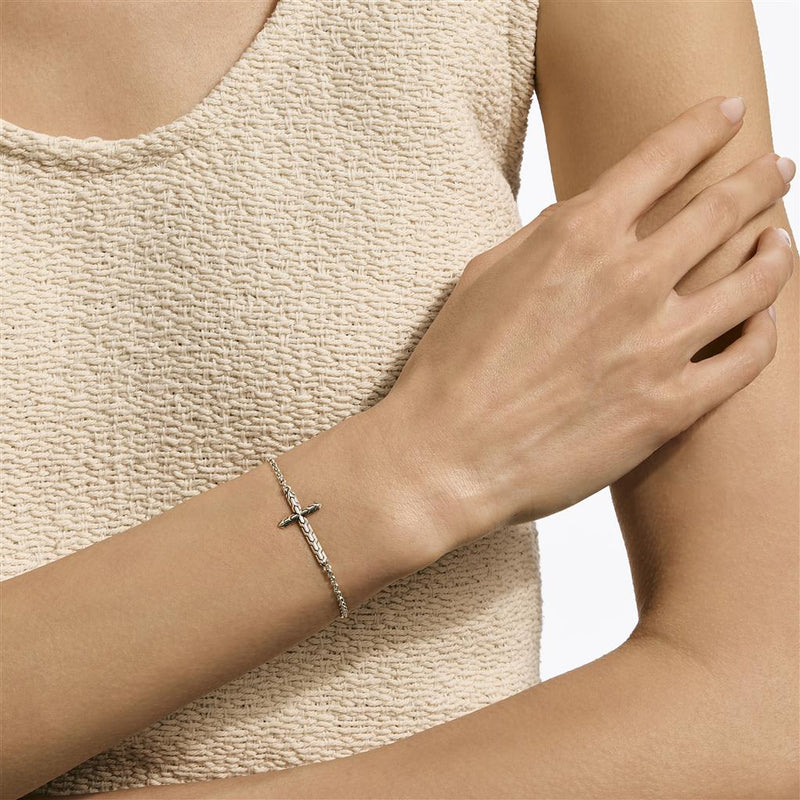 John Hardy Sterling Silver Essential Cross Station Bracelet