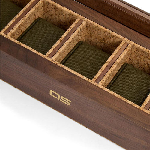 WOLF Analog/Shift Flatiron II 5-Piece Watch Box