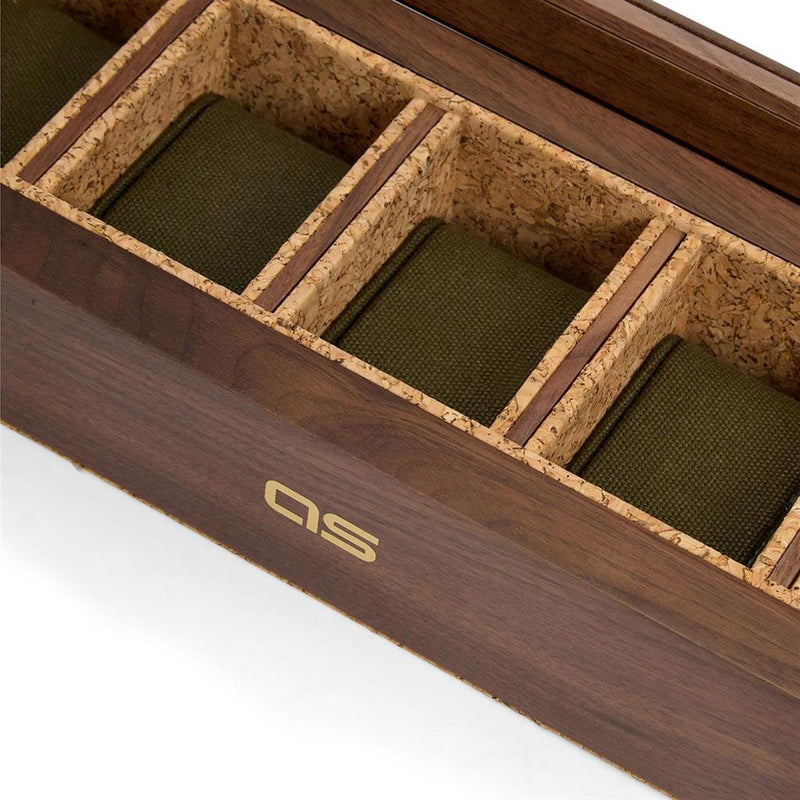 WOLF Analog/Shift Flatiron II 5-Piece Watch Box