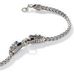 John Hardy Sterling Silver Naga Sapphire Bracelet