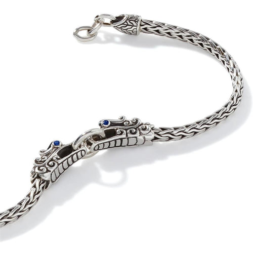 John Hardy Sterling Silver Naga Sapphire Bracelet