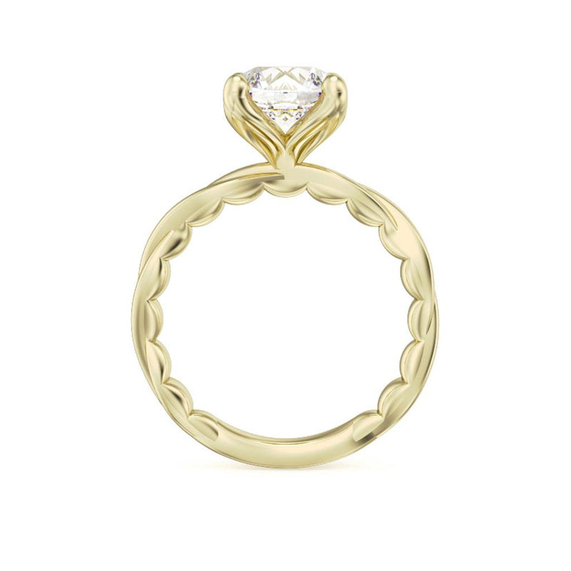 Noam Carver 14k Yellow Gold Luna Collection Solitaire Engagement Ring Setting