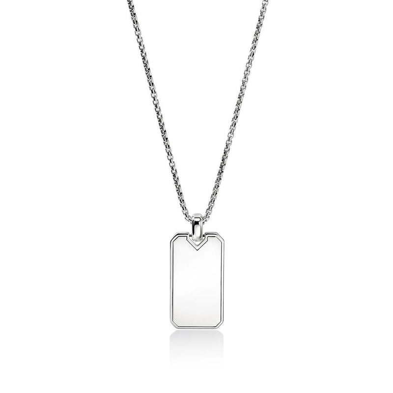 John Hardy Sterling Silver Icon 50 Tag Necklace