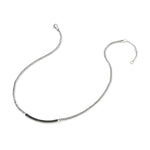 John Hardy Sterling Silver Essential Pavé Black Sapphire Necklace