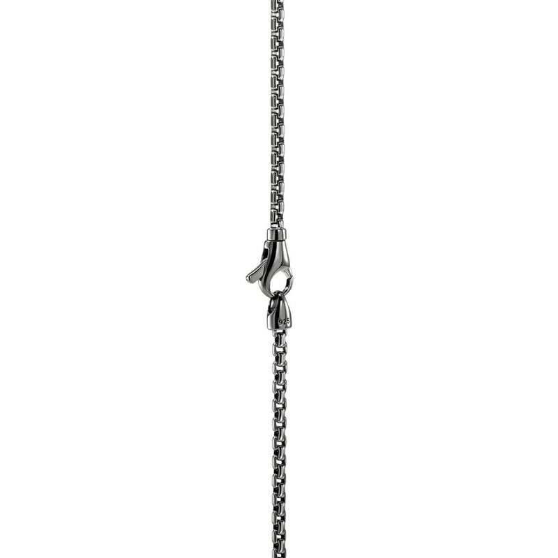 John Hardy Dark Sterling Silver Icon Cross Pendant Necklace