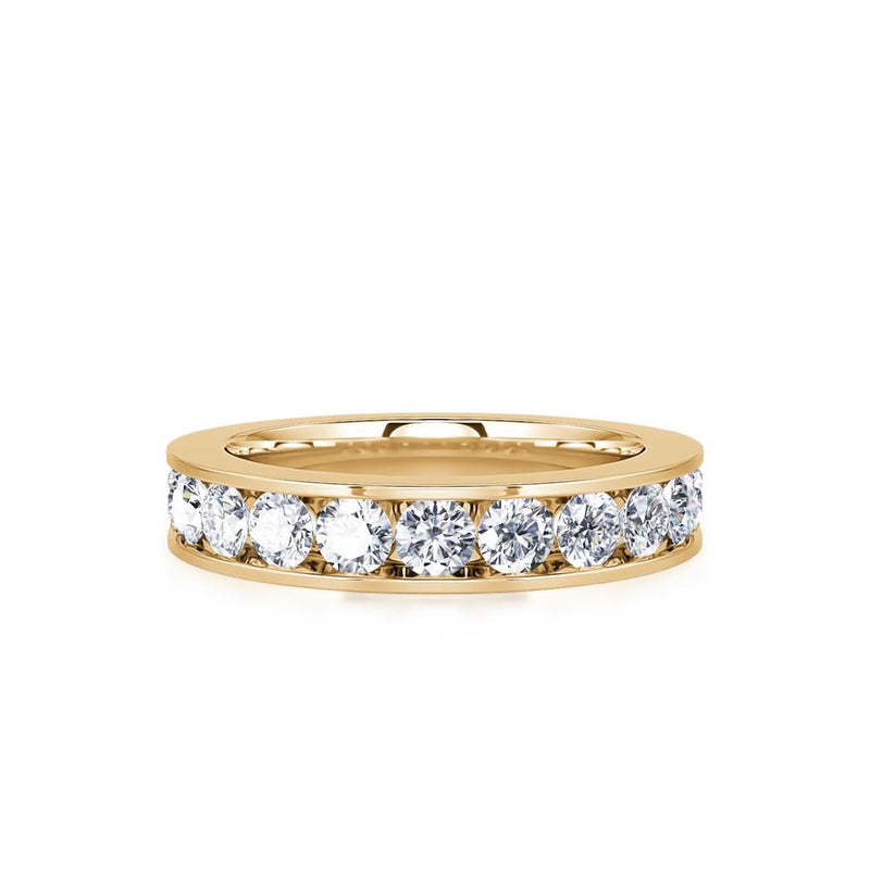 Davis Classics Women's 14k Yellow Gold Diamond Band