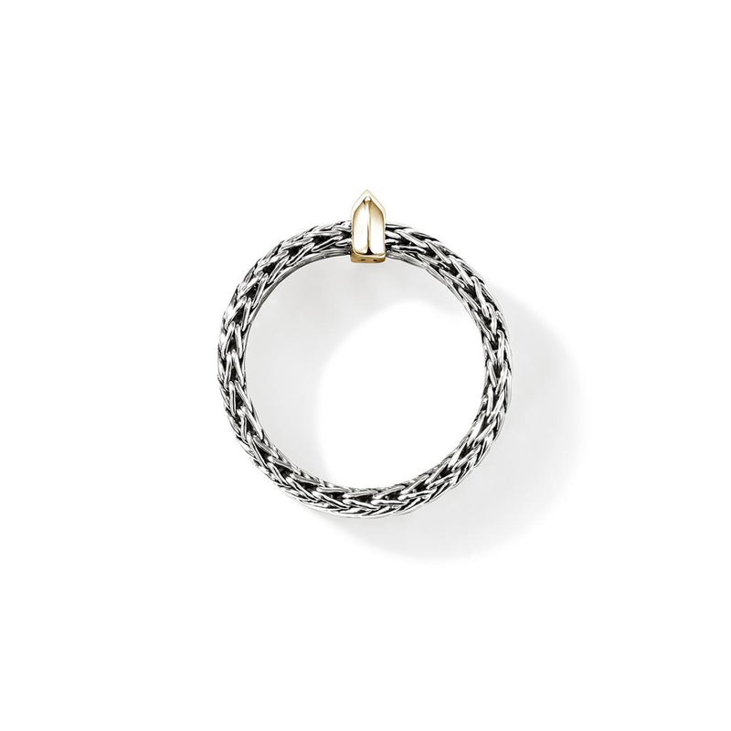 John Hardy Sterling Silver and 14k Yellow Gold Icon Triple Row Chain Fashion Band