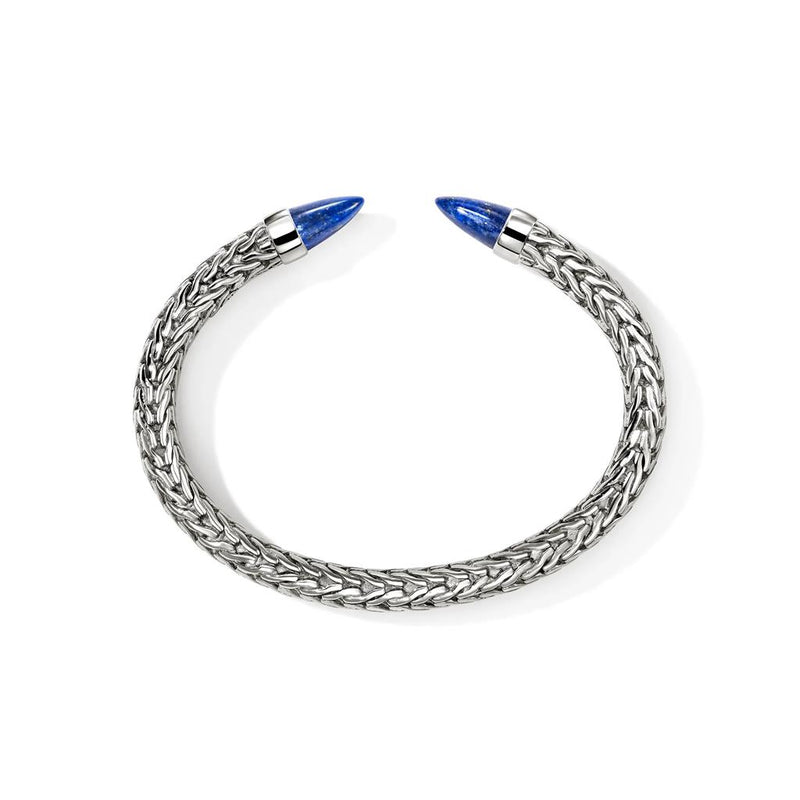 John Hardy Sterling Silver Lapis Lazuli Spear 50 Flex Cuff Bracelet