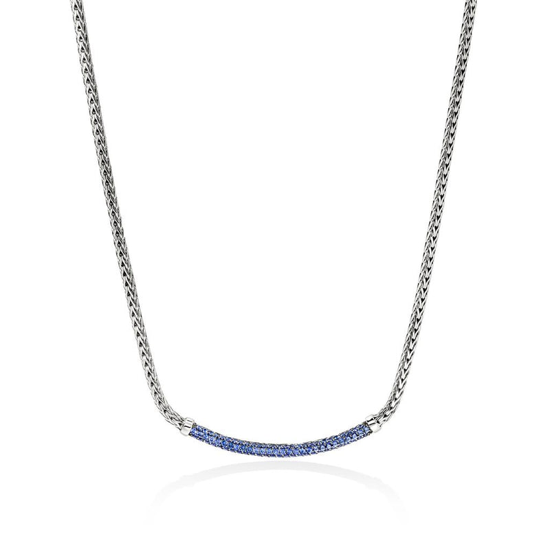 John Hardy Essential Pavé Sapphire Necklace