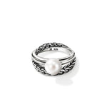 John Hardy Sterling Silver Essential Pearl Ring