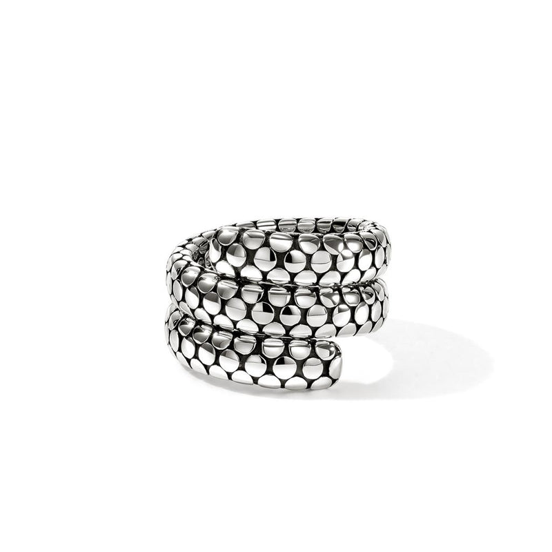 John Hardy Sterling Silver Dot Coil Fashion Ring
