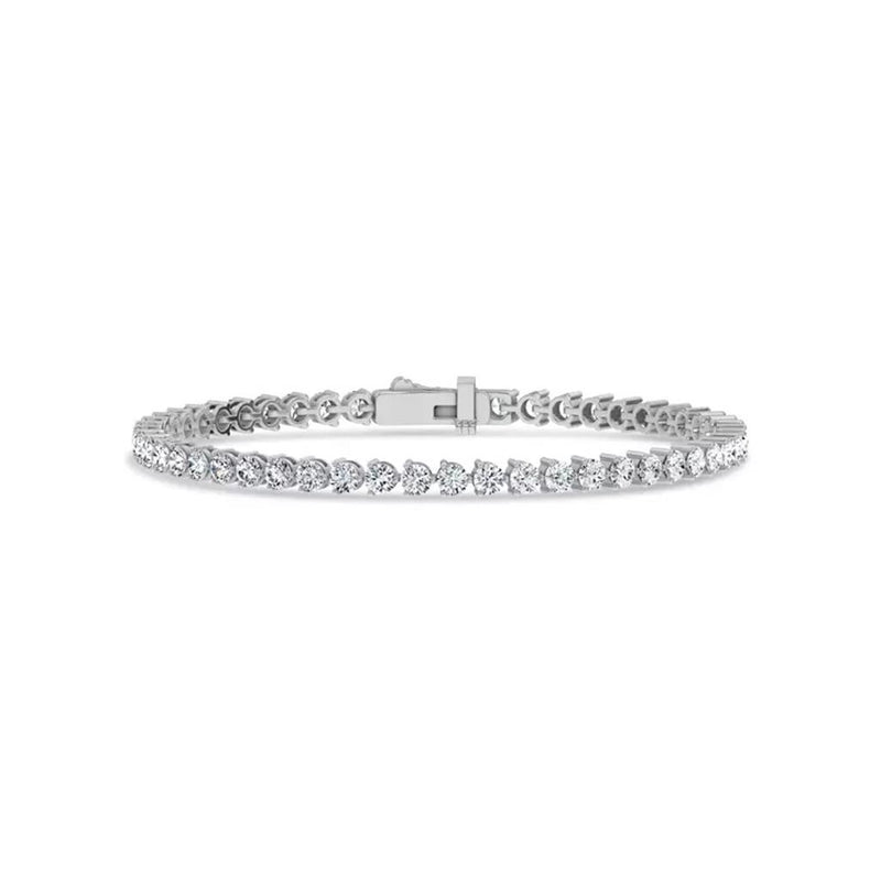 Davis Classics 14k White Gold Diamond Tennis Bracelet