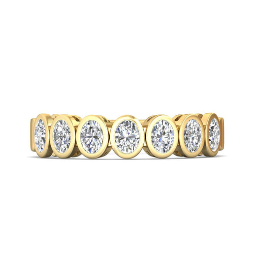 Martin Flyer Women's 14k Yellow Gold Oval Cut Diamond Anniversary Band