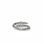 John Hardy Sterling Silver Spear Black Sapphire Ring