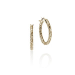John Hardy 14k Yellow Gold Essential Hoop Earrings