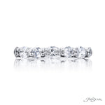 JB Star Women’s Platinum Diamond Band with Round and Marquise Accents