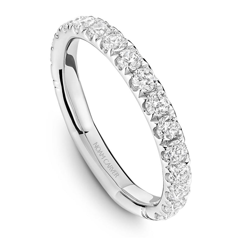 Noam Carver Women's Classic Diamond Wedding Band in Platinum