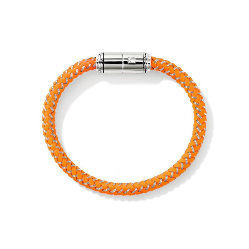 John Hardy Sterling Silver Rubber Cord Bracelet