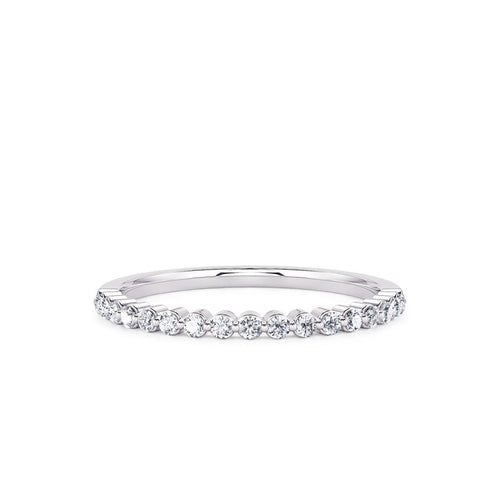 Davis Classics Women's 14k White Gold Diamond Band