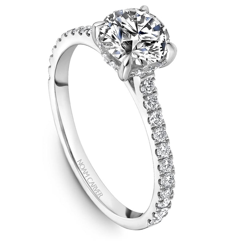 Noam Carver 14k White Gold Engagement Ring Setting