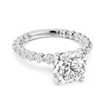 Noam Carver 14k White Gold Luna Collection Diamond Engagement Ring Setting