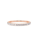 Davis Classics Women's 14k Rose Gold Diamond Band