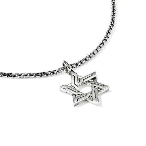 John Hardy Sterling Silver Icon Star of David Pendant Necklace