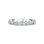 Sylvie Women's 14k White Gold Diamond Band with Round and Marquise Diamonds