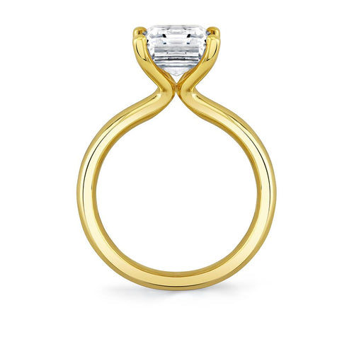 Sylvie 14k Yellow Gold High Polish Solitaire Engagement Ring Setting