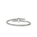 John Hardy Sterling Silver Spear Flex Diamond Cuff