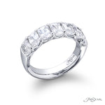 JB Star Women’s Platinum Trellis Diamond Band