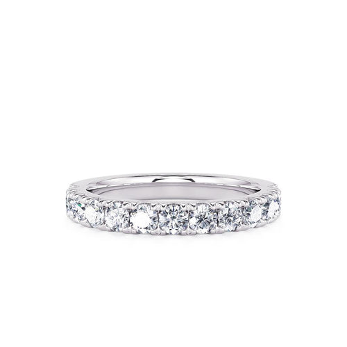 Davis Classics Women's 14k White Gold Diamond Band