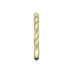Sylvie Women's 14k Yellow Gold Rope Design Diamond Band with Milgrain Detail
