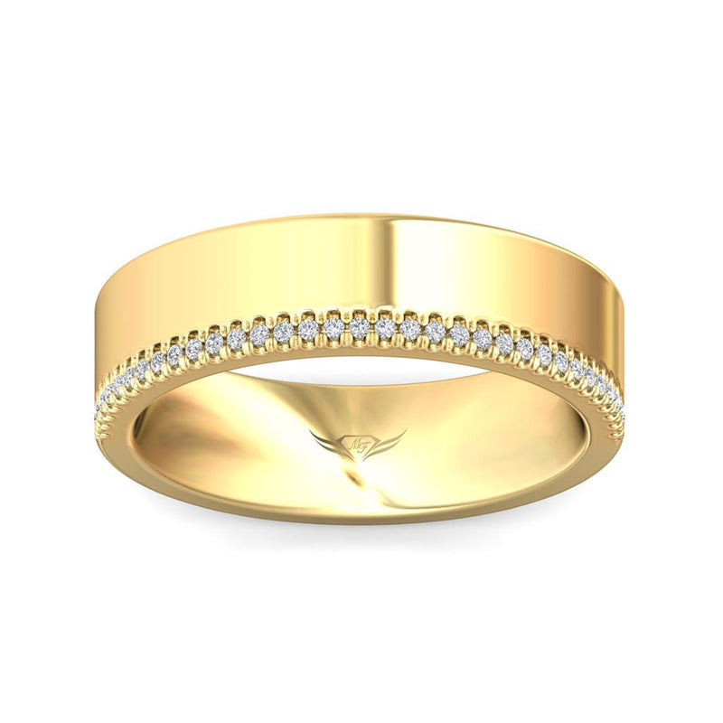 Martin Flyer Women's 14k Yellow Gold FlyerFit Diamond Band