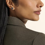 John Hardy Sterling Silver Essential Pavé Black Sapphire Stud Earrings