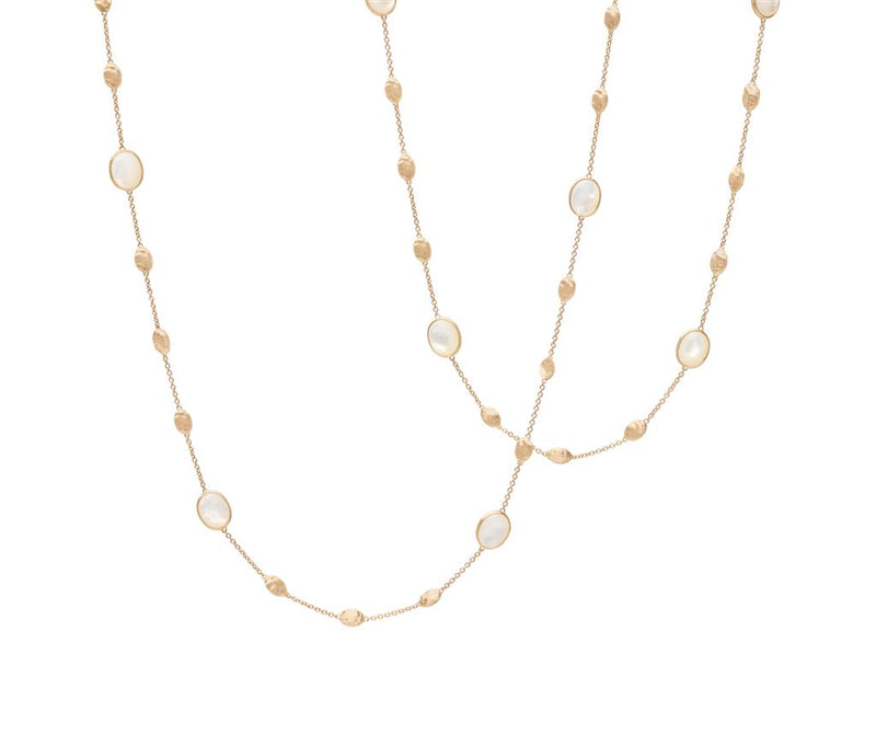 Marco Bicego 18k Yellow Gold Siviglia Collection Mother Of Pearls 36" Necklace