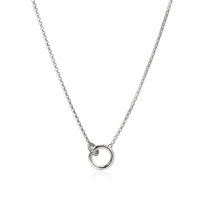 John Hardy Sterling Silver Essential Pavé Diamond Necklace